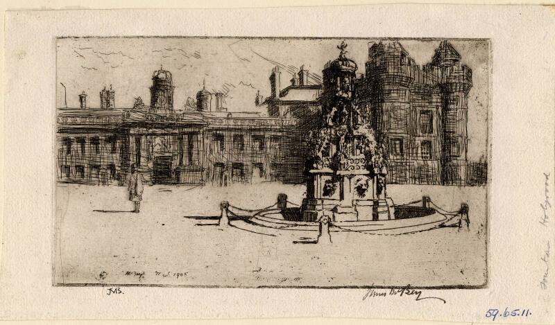 The Fountain - Holyrood by James McBey