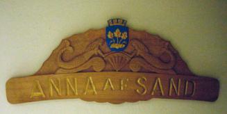 Name Plaque For "Anna" Af Sand, Stavanger Maritime Museum Brig