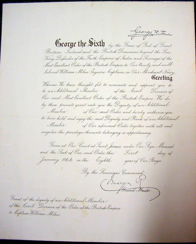 Member of the Order of the British Empire