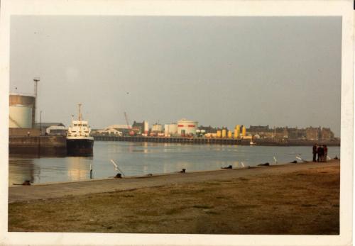 Colour photograph of Aberdeen Harbour