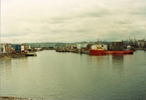 Colour photograph of Aberdeen Harbour