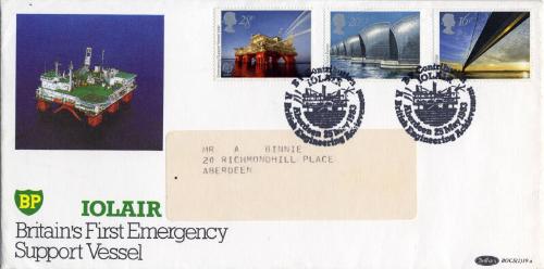 Postal Cover from the Iolair, Emergency Support Vessel