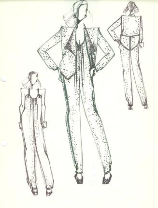 Drawing of Jumpsuit and Suit Jacket