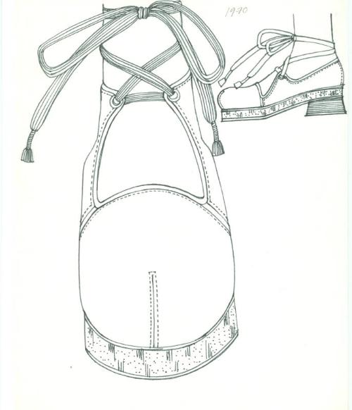 Drawing of Shoe Design