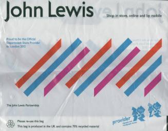 London 2012 Olympic Games John Lewis Carrier  Bag