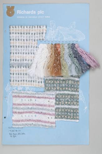 Product Sample Display Board for Richards plc Knitwear Effect Yarns