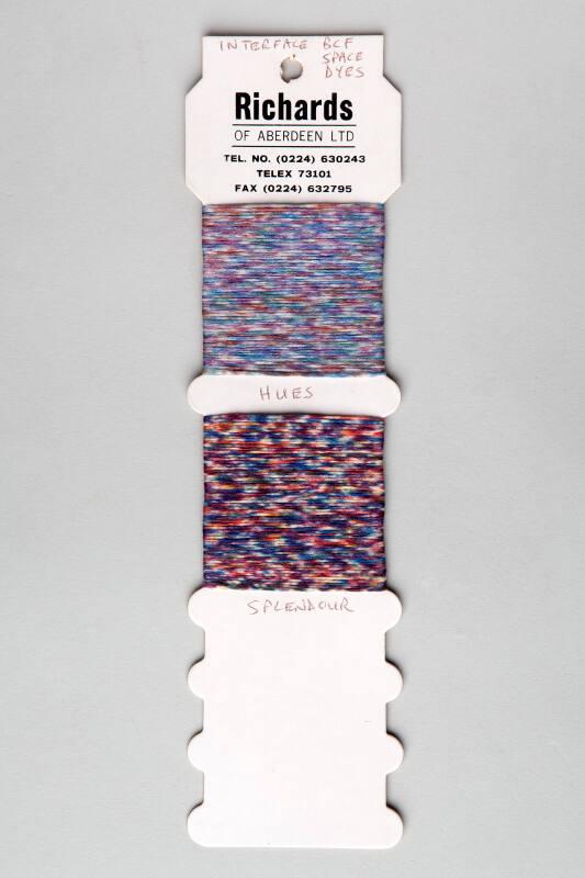 Product Sample of Richards Ltd Yarn