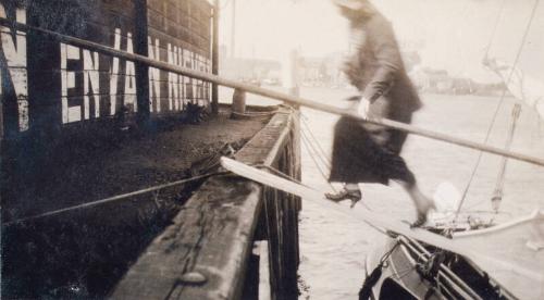 Family on a Boat (Photograph Album Belonging to James McBey)