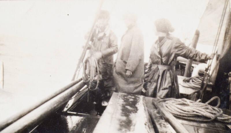 Family on a Boat (Photograph Album Belonging to James McBey)