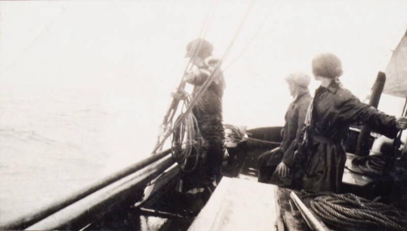 Family on a Boat (Photograph Album Belonging to James McBey)