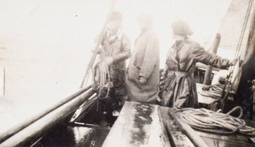 Family on a Boat (Photograph Album Belonging to James McBey)