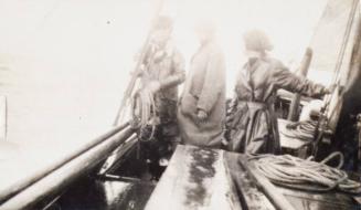 Family on a Boat (Photograph Album Belonging to James McBey)
