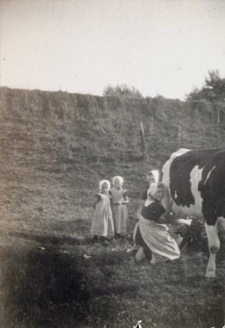 Milking a Cow (Photograph Album Belonging to James McBey)