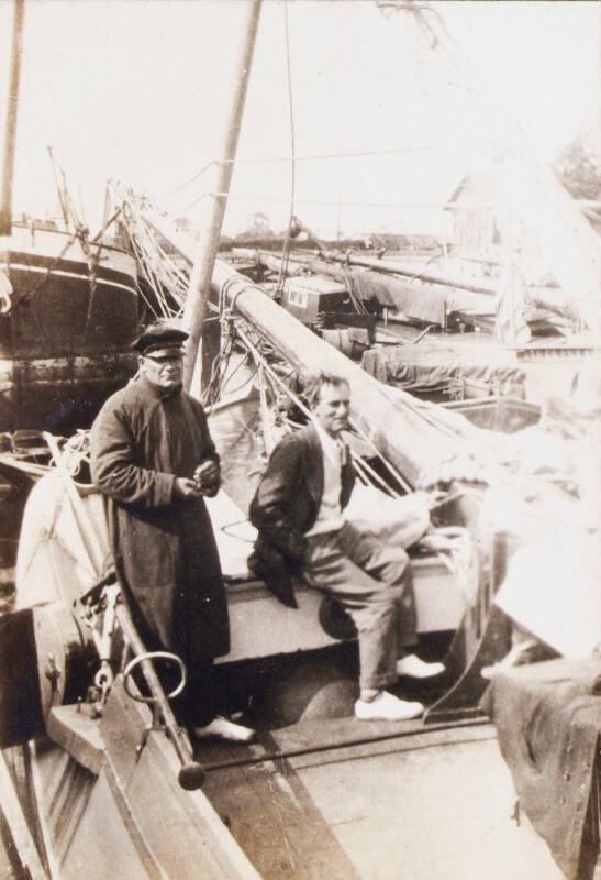 James McBey on a Boat (Photograph Album Belonging to James McBey)