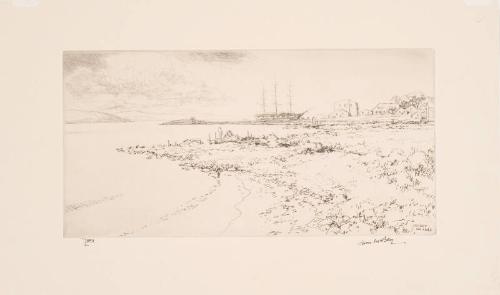 Landscape with Ship & Boats