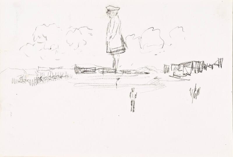 Soldier in a Landscape (Sketchbook - War)