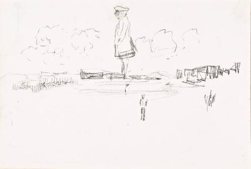 Soldier in a Landscape (Sketchbook - War)