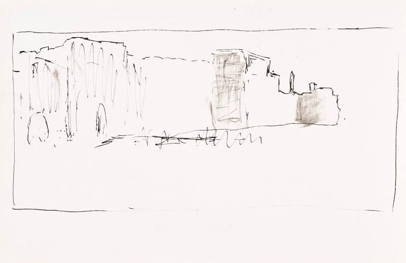 City Walls, Palestine (Sketchbook - War)