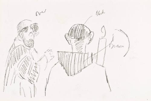 Two Jewish Males (Sketchbook - War)