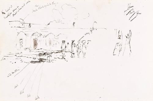 City Walls, Palestine (Sketchbook - War)