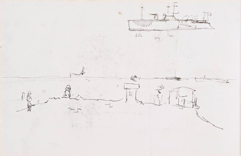 Boat and Landscape (Sketchbook - War)