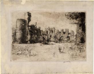 Boyne Castle by James McBey
