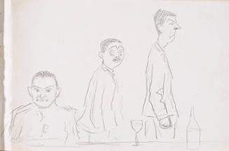 Three Male Figures (Sketchbook - War)