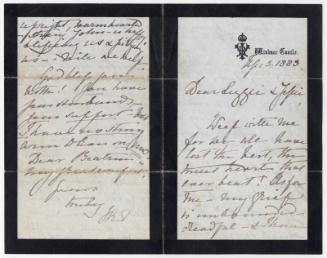 Letter of Condolence from Queen Victoria