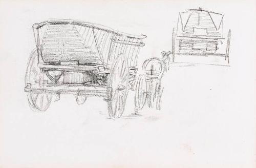 Horse and Coal Wagon (Sketchbook - War)