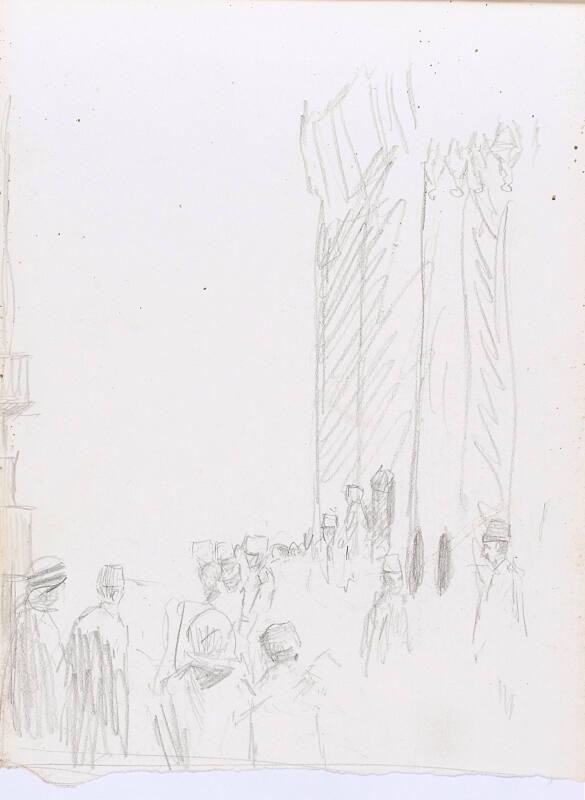 Crowded Street (Sketchbook - War)