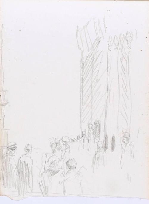 Crowded Street (Sketchbook - War)