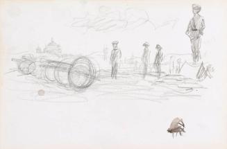 Soldiers in a Landscape (Sketchbook - War)