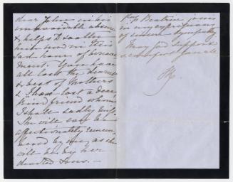 Victoria To Hugh Brown letter