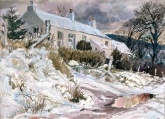 Deeside Cottage, Winter by Alexander S. Burns