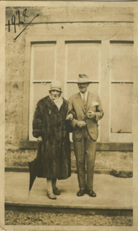 Charlie Walker with a Woman in a Fur Coat (Photographs of People in James McBey's Life)