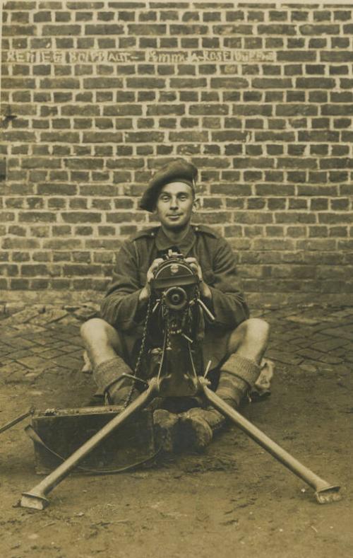 Portrait of J. B. Rind with Camera Equipment (Photographs of People in James McBey's Life)