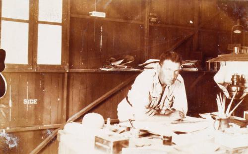 James McBey Sketching (Photograph Album Belonging to James McBey)