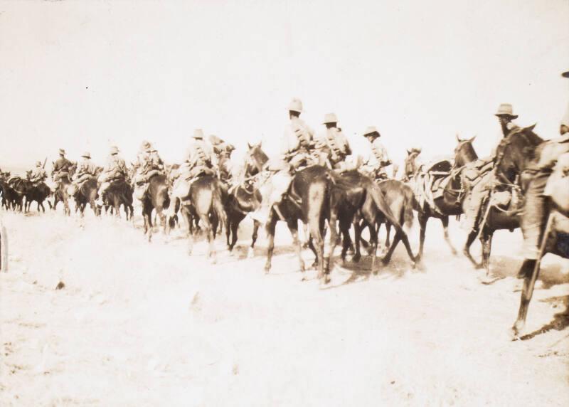 Troops on Horseback (Photograph Album Belonging to James McBey)