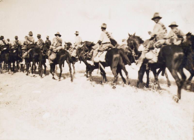 Troops on Horseback (Photograph Album Belonging to James McBey)