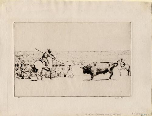 The Picador Incites the Bull by James McBey