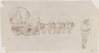 Wagon With Team Of Horses