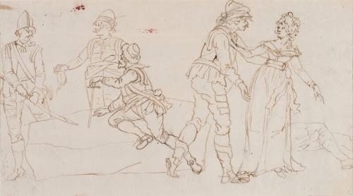 Soldiers And A Woman