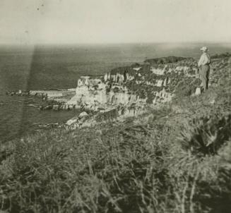 James McBey on clifftop (Photographs of  James McBey)