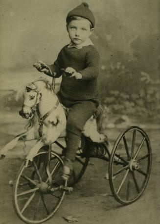 James McBey Aged 3 Years on a Tricycle (Photographs of James McBey)