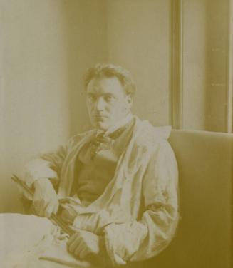 James McBey in Overalls, Hampstead (Photographs of James McBey)