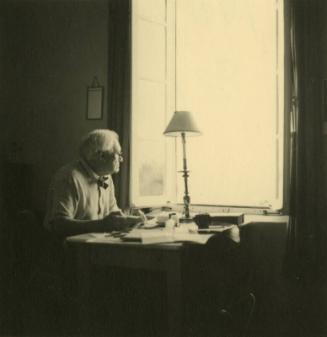 McBey Working at His Desk (Photographs of James McBey)