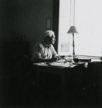 McBey Working at His Desk (Photographs of James McBey)