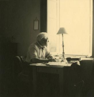 McBey Working at His Desk (Photographs of James McBey)