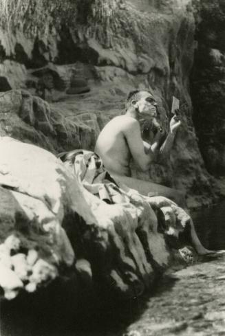 McBey Shaving Near the Dead Sea (Photographs of James McBey)