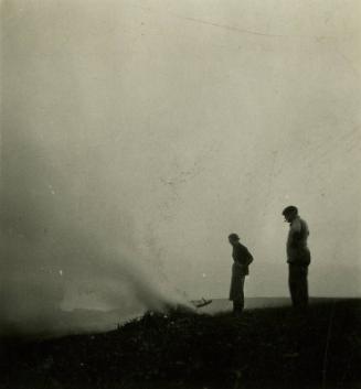 Marguerite and James McBey Burning Leaves at Cherifian Rocks (Photographs of James McBey)